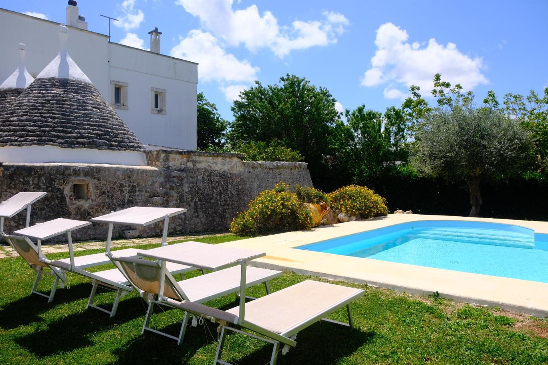 Terra Sessana Ville E Trullo Con Piscina Privata Остуни Экстерьер фото